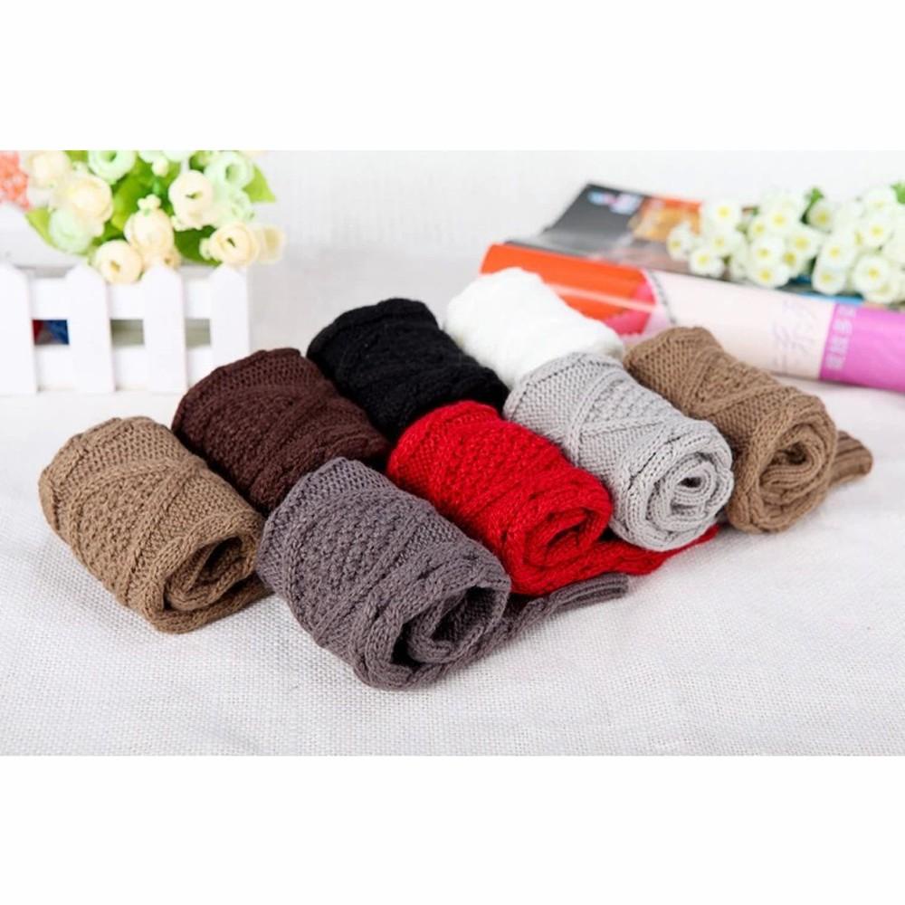 Găng Tay Dài Màu Trơn Giữ Ấm Cánh Tay Cho Nữ