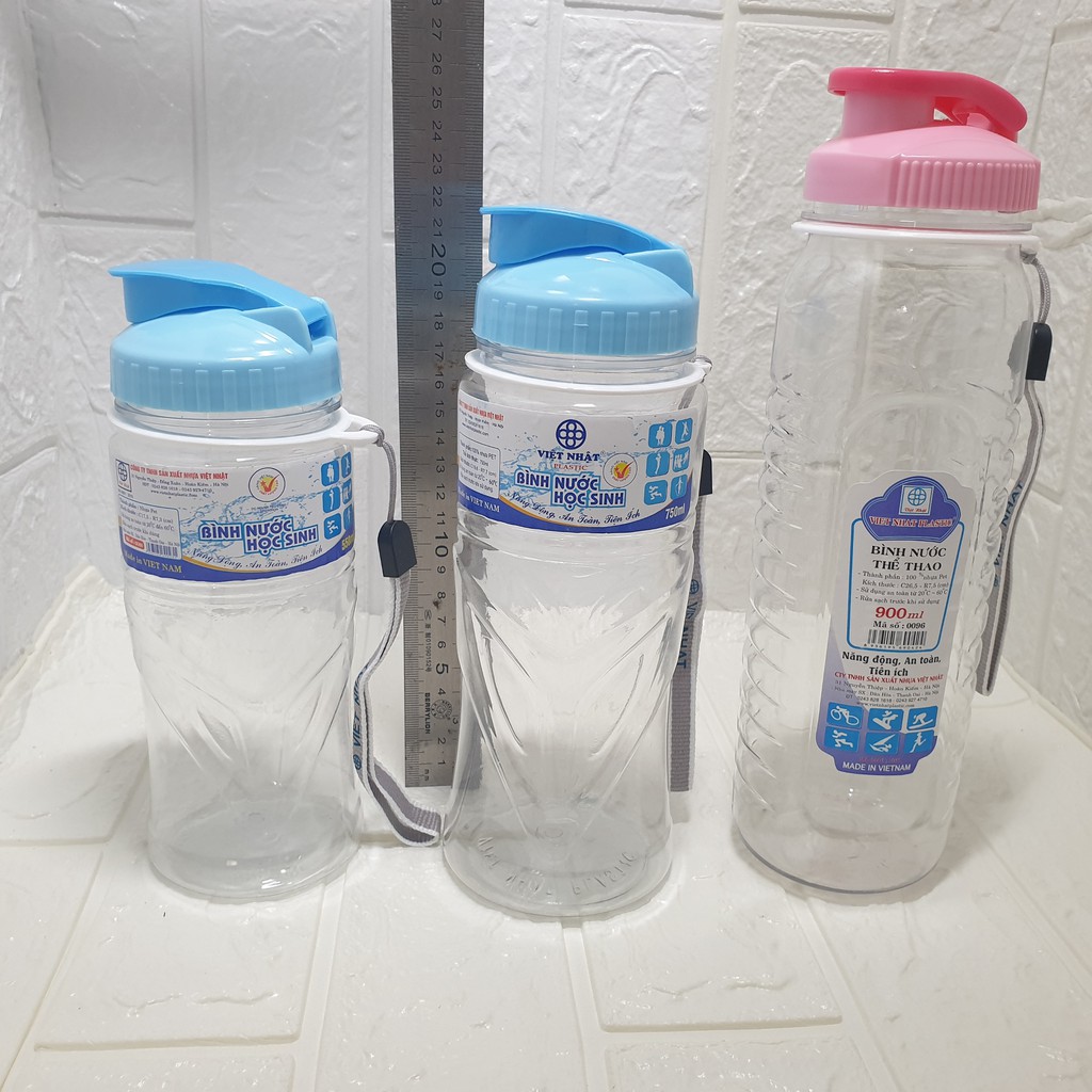 Bình Nước Học Sinh, Bình Nước Thể Thao 550ml, 750ml, 900ml Hàng Việt Nhật