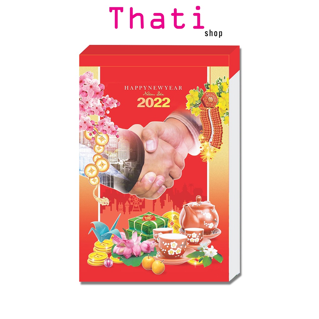 Lịch bloc 2022, lịch 2022 đại đặc biệt 16x24cm