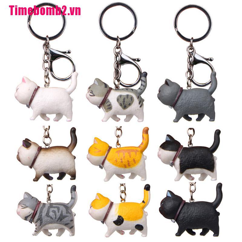 Móc Khóa Hình Mèo Dễ Thương Làm Quà Tặng
