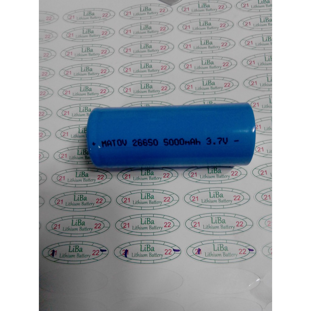Pin Lithium 26650 3.7V 5000mAh, 3500mAh, 3000mAh _ LiBa