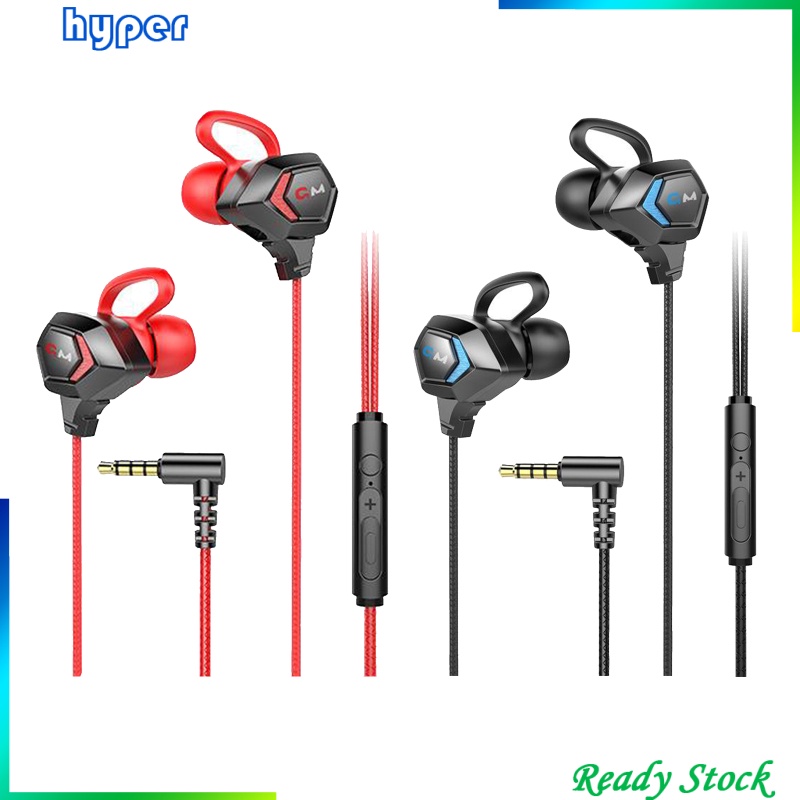 E-Sport Wired In-Ear Gaming Earphone with Adjustable Mic for Xbox, Laptop,
