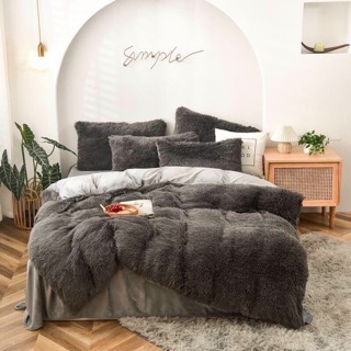 Sét chăn ga gối nỉ lông 5 món