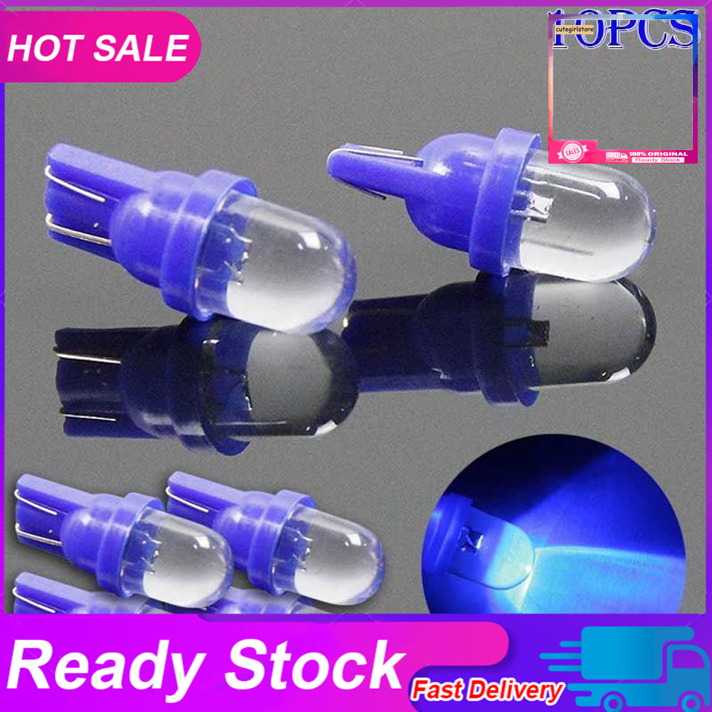 QT_2/10Pcs LED Car Auto Wedge Light Side Dashboard Number Plate Lamp Bulb