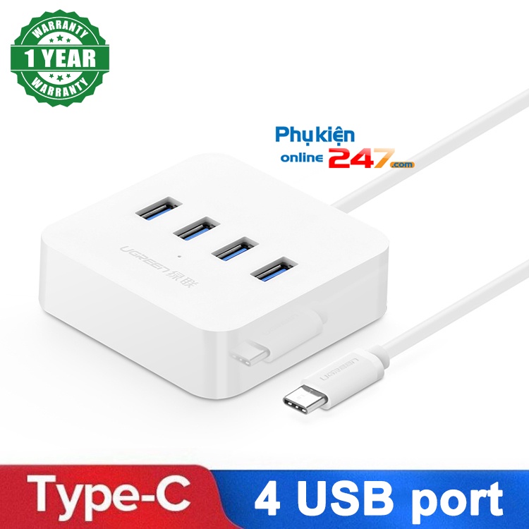 Bộ chia cổng USB type C ra 4 cổng USB 3.0