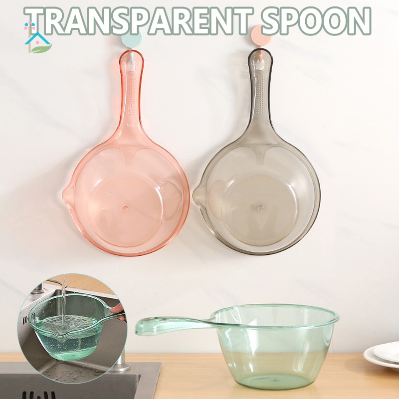 Ca Múc Nước Cán Dài Trong Suốt Tiện Dụng Cho Nhà Tắm / Nhà Bếp