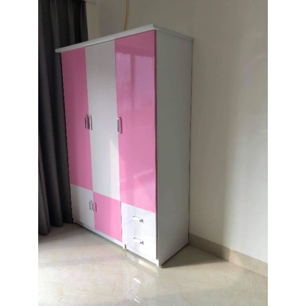 Tủ quần áo nhựa 3 cánh không cong vênh, không ẩm mốc mối mọt 185 x 125 x 45 cm - Tủ Nhựa Hoa Sen