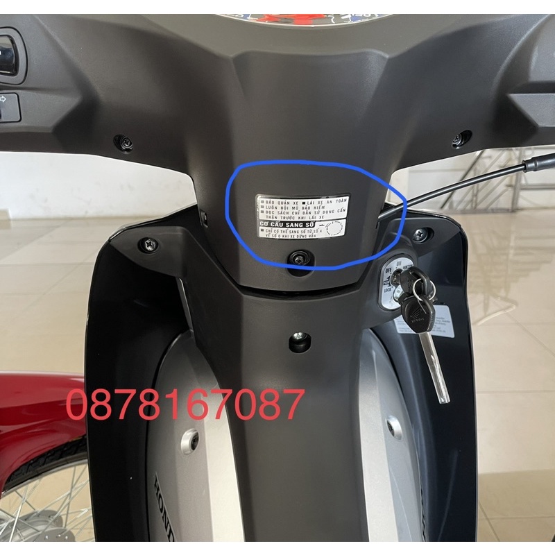 Tem hướng dẫn lái xe an toàn têm thông số wave rsx future Blade 110/hàng chính hãng honda
