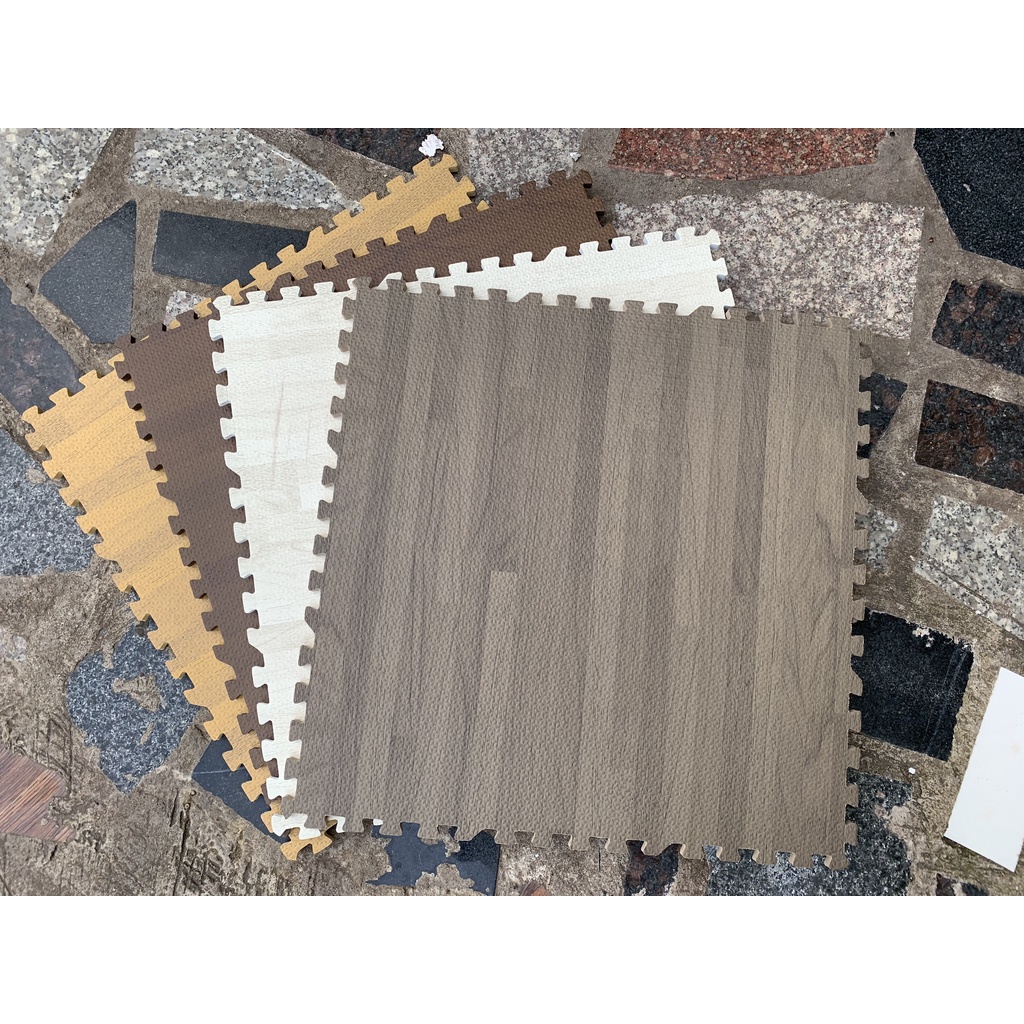 Thảm xốp ghép lót sàn 45x45x1cm Vân gỗ
