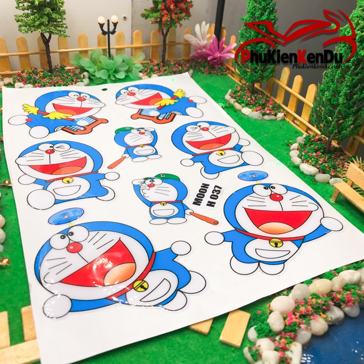 TEM NỔI DORAEMON NGUYÊN TẤM [TẶNG KÈM 1 TEM STICK]