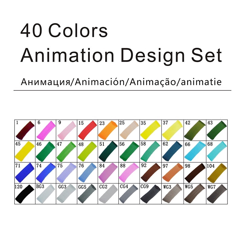 Set 30 / 40 / 60 / 80 Bút Lông Màu