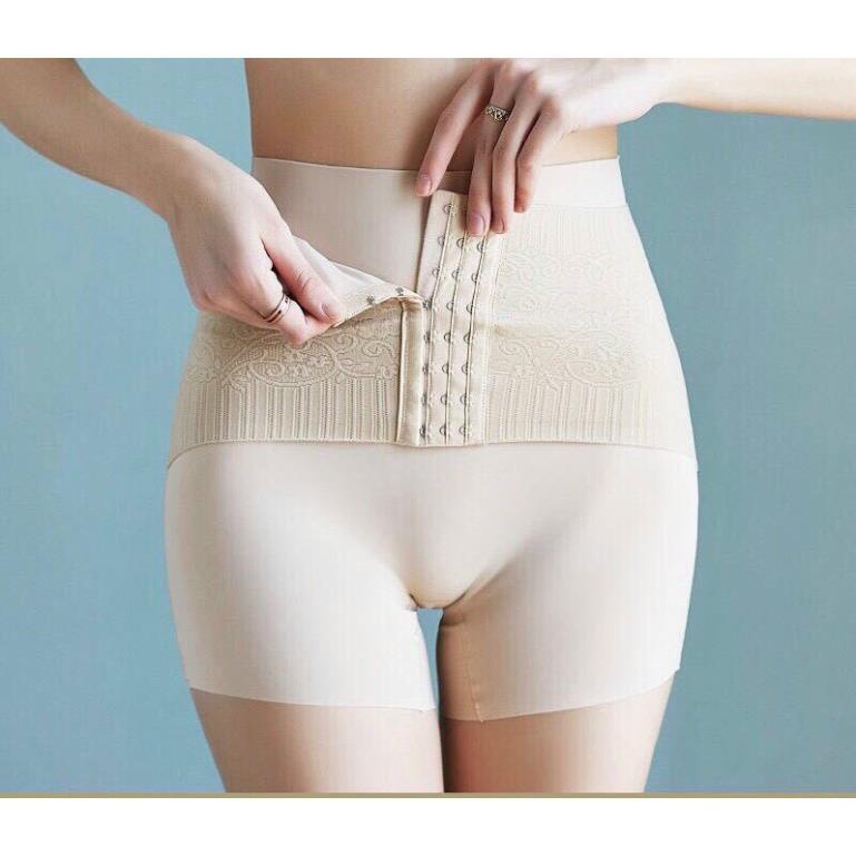 Quần Gen Nịt Bụng Đúc Su Lụa Tàng Hình Siêu Co Giãn Định Hình Vòng Eo Cao Cấp 4385