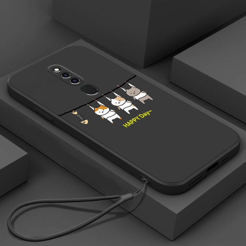 Ốp lưng OPPO F11 Pro F11 Ốp Điện Thoại Silicone Mềm Mịn Bảo Vệ Cho OPPO F11 Pro F11 Lsmm01 viền vuông cute