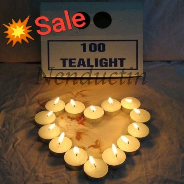 Nến tealight 100 viên vàng,trắng,đỏ cháy liên tục 2h đức tín cao cấp không mùi không khói