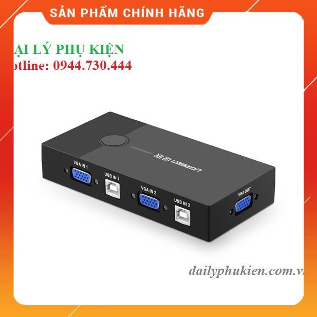 [Mã 254ELSALE giảm 7% đơn 300K] Bộ chuyển KVM 2 máy tính ra 1 màn hình UGREEN 30357 dailyphukien