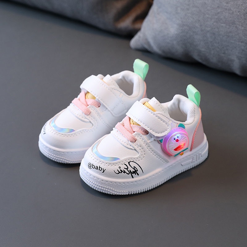 Giày Thể Thao Quai Dán Đế Mềm Thời Trang Dành Cho Trẻ 0-2 Tuổi