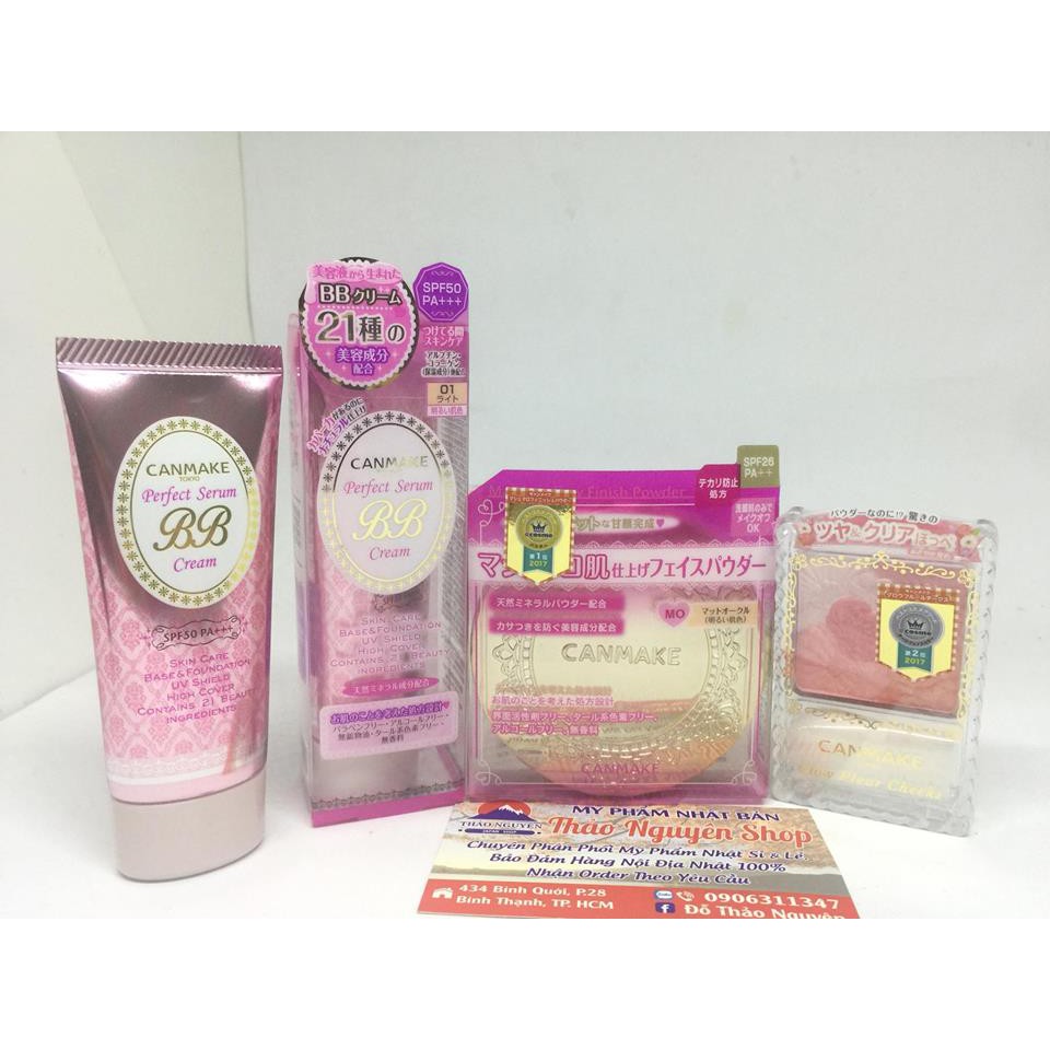 BỘ 3 SẢN PHẨM MAKE UP CANMAKE