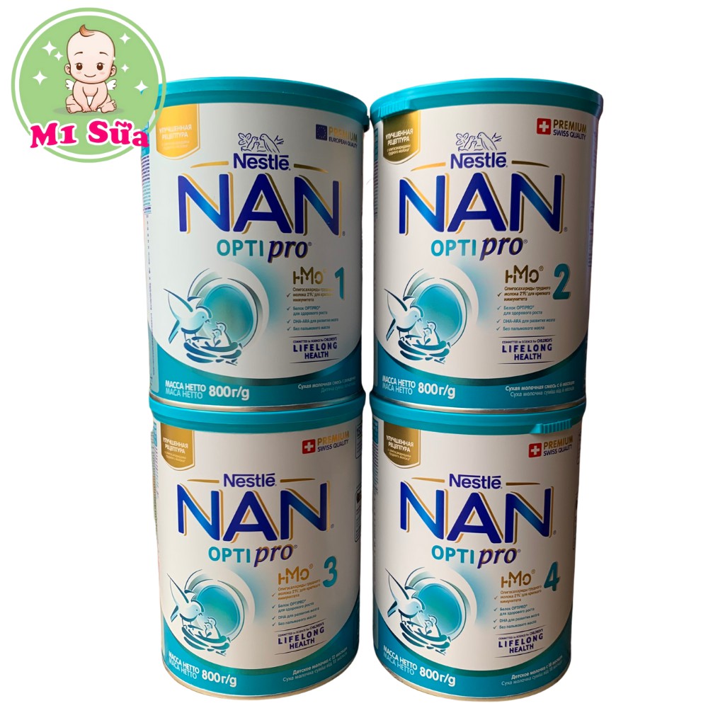 Shop M1 Sữa - Sữa NAN NGA 400g / 800g đủ số 1, 2, 3, 4 (mẫu mới HMO)