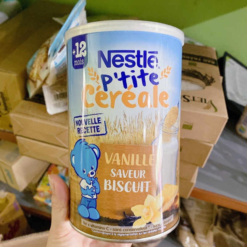 Bột lắc sữa Nestle 400g vani bích quy Pháp