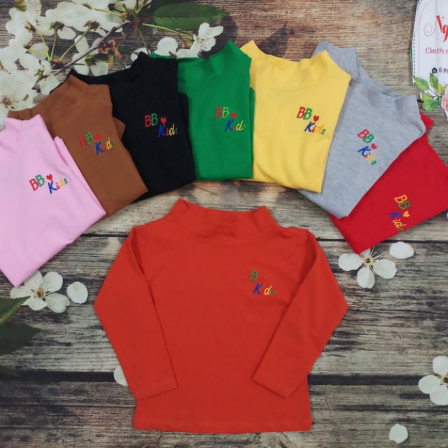 BB ANGEL chào buôn áo bé thêu BB kid cực yêu. size 1-7(8-25kg). Có 8 màu y hình hất liệu: vải thun co giãn