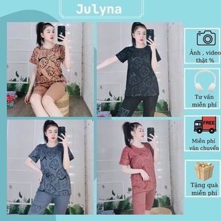Đồ Bộ Nữ Set Bộ Lửng Bộ Mặc Nhà Đẹp Bigsize JULYNA QL15 LỬNG GẤU TOÀN THÂN