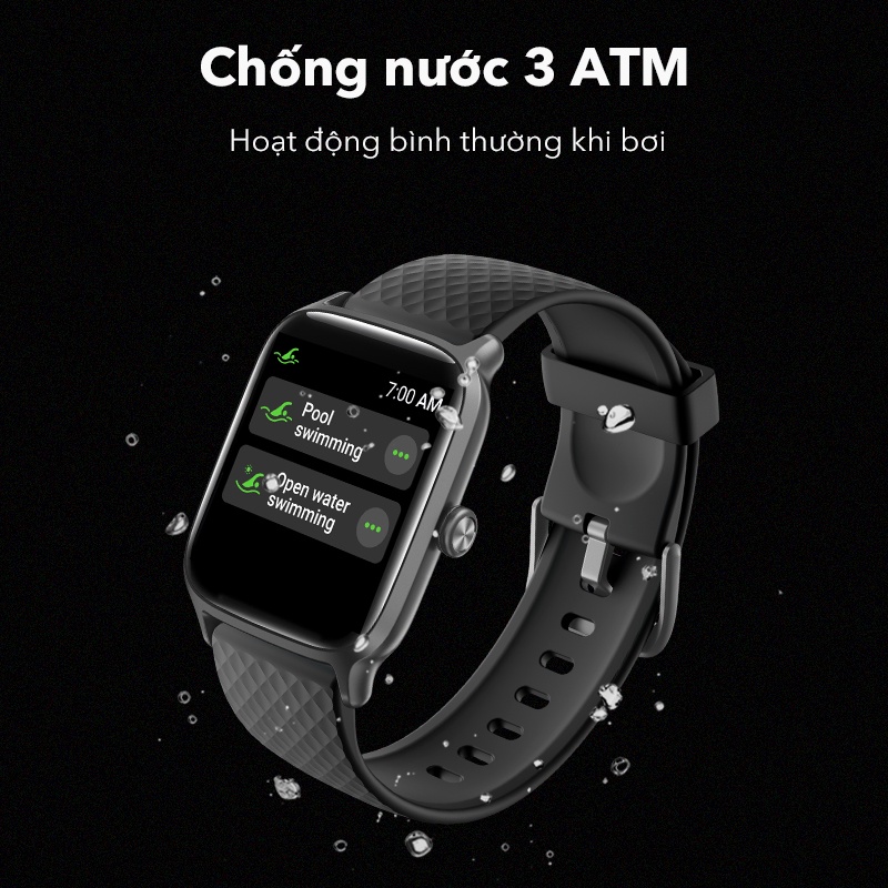 Đồng Hồ Thông Minh ACOME Smart Watch S1 Tiện Ích Chống Nước Nhận Thông Báo Thay Hình Nền Theo Dõi Sức Khỏe Chống Nước