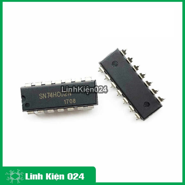 IC chức năng 74HC02 chân cắm DIP14 dùng cho mạch logic điện tử