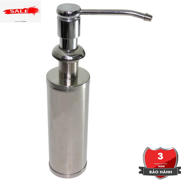 Bình xà bông 100% inox cần nhấn hơi đựng nước rửa chén - siêu bền đẹp và tiện lợi .