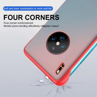 Huawei Mate 30 Pro Case Frameless Transparent Ring Shockproof Cover