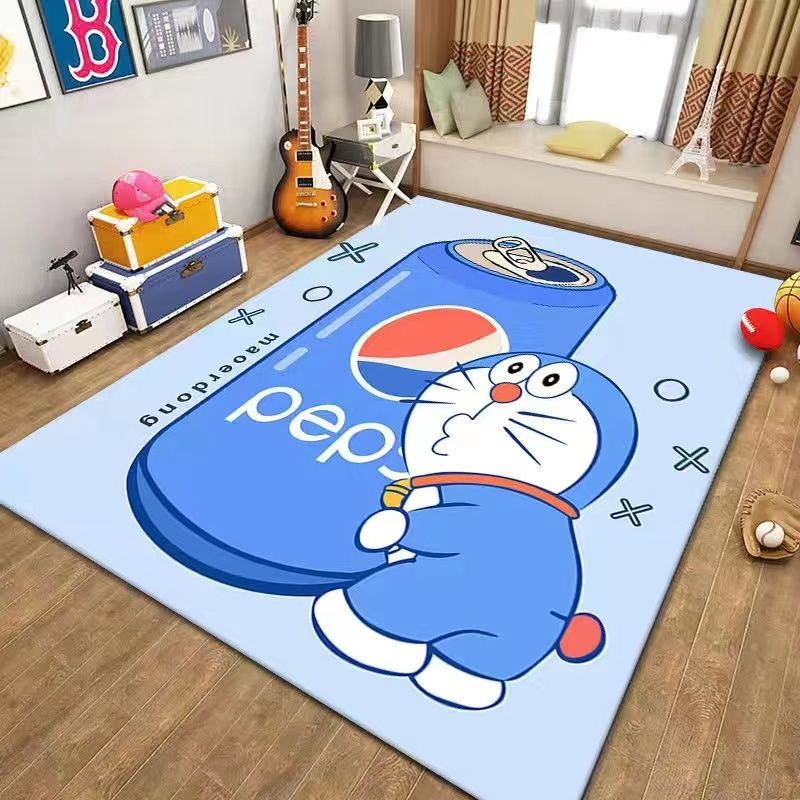 Thảm Trải Sàn Họa Tiết Hoạt Hình Doraemon Đơn Giản Trang Trí Nhà Cửa
