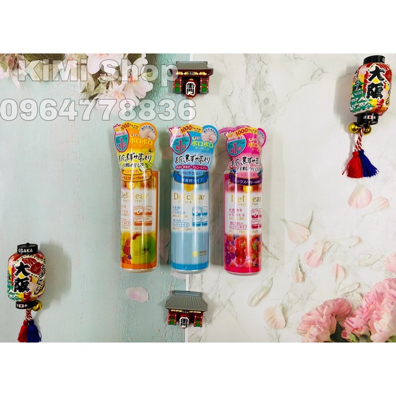 Gel tẩy tế bào chết Detclear Bright & Peel 180ml mùi trái cây