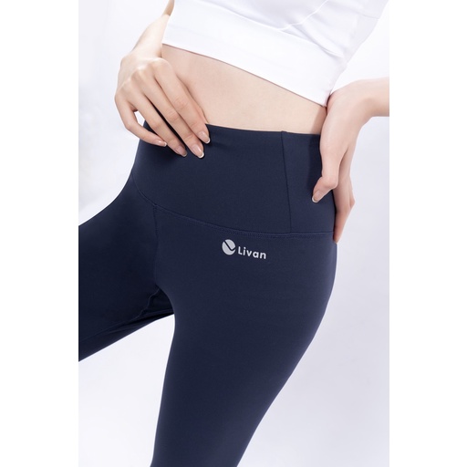 Quần Legging Tập Gym, Yoga Livan Sport Basic Cạp Cao Tôn Dáng