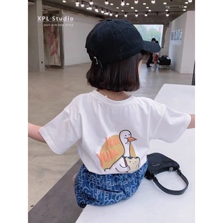 Set vịt cv jean in tràn bé gái