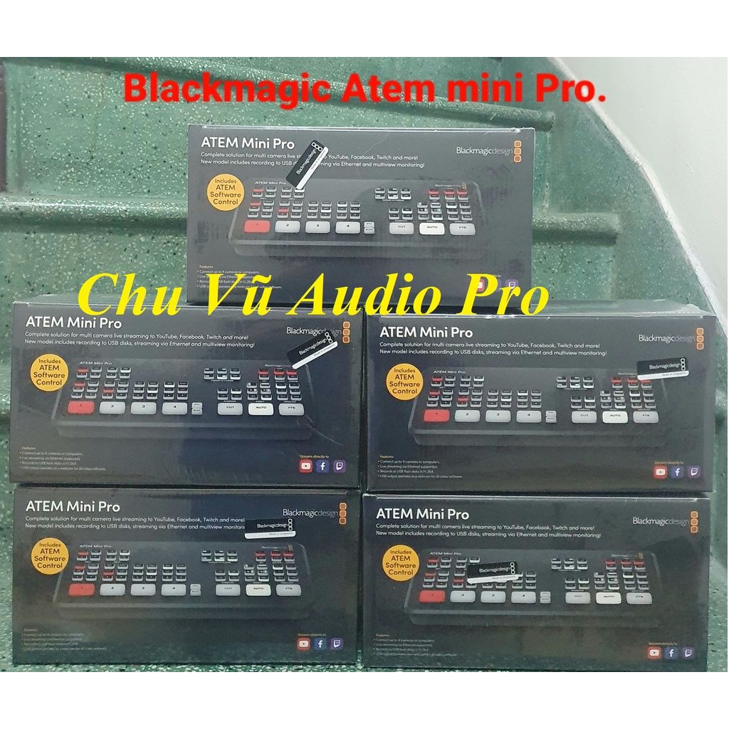 Bộ trộn hình Blackmagic Atem mini Pro - Giá có VAT