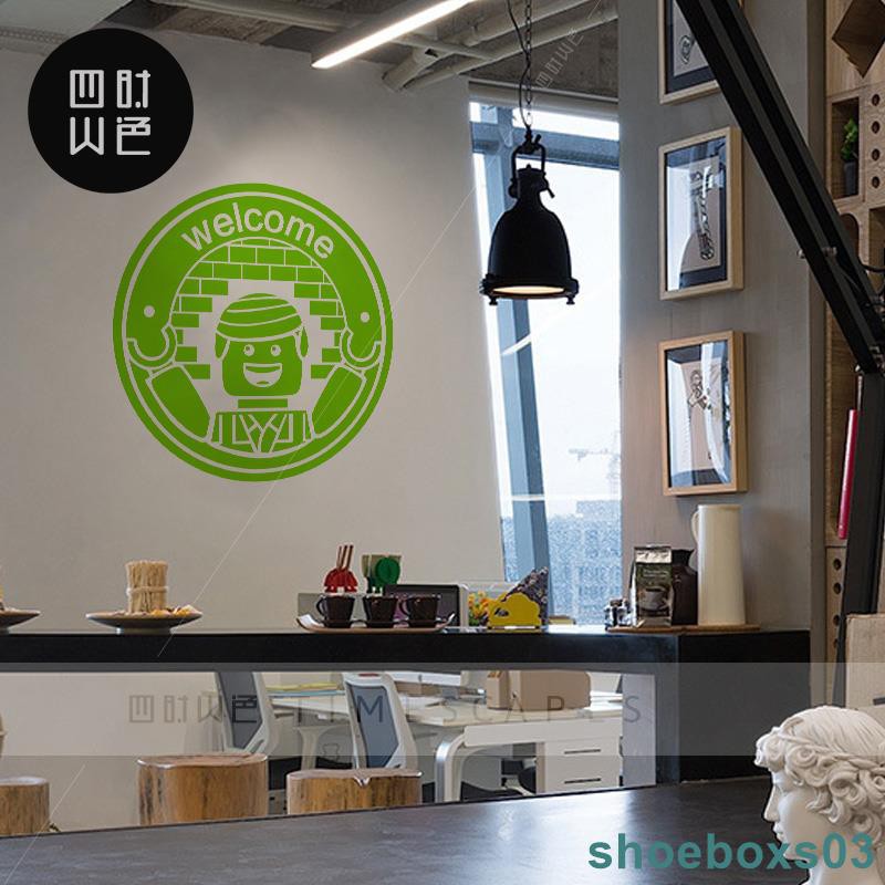 Miếng Dán Tường Hình Robot Vui Nhộn Trang Trí Lớp Học Cho Bé