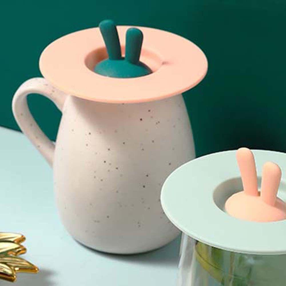 YIYU Nắp Đậy Cốc Nước Chịu Nhiệt Chống Bụi Chống Rò Rỉ Họa Tiết Hoạt Hình Dễ Thương Có Thể Tái