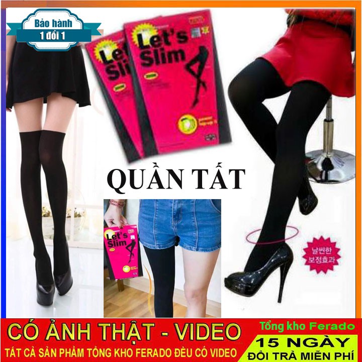 Bộ quần tất nữ ấm áp co dãn Hàn Quốc - Let's Slim