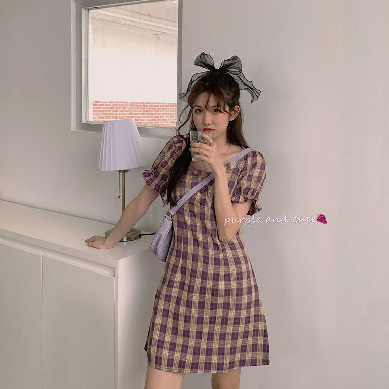 New Snapping up&French Minority Date Dress Summer New Trendy European Goddess Retro Scheming Square Collar Dress Fashion | BigBuy360 - bigbuy360.vn