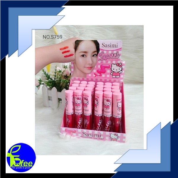 (hàng Mới Về) Son Dưỡng Môi Hình Hello Kitty Xinh Xắn Nhập Khẩu Từ Sasimi