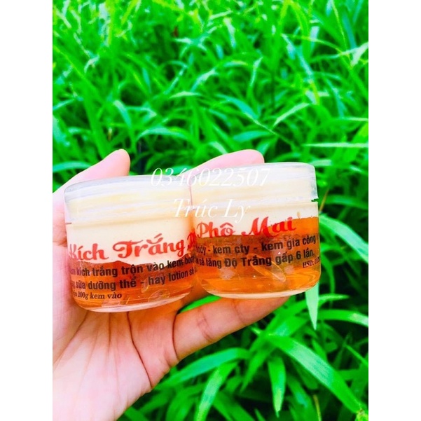 Kem kích trắng phô mai sữa mix serum kích trắng mạnh hộp 40ml