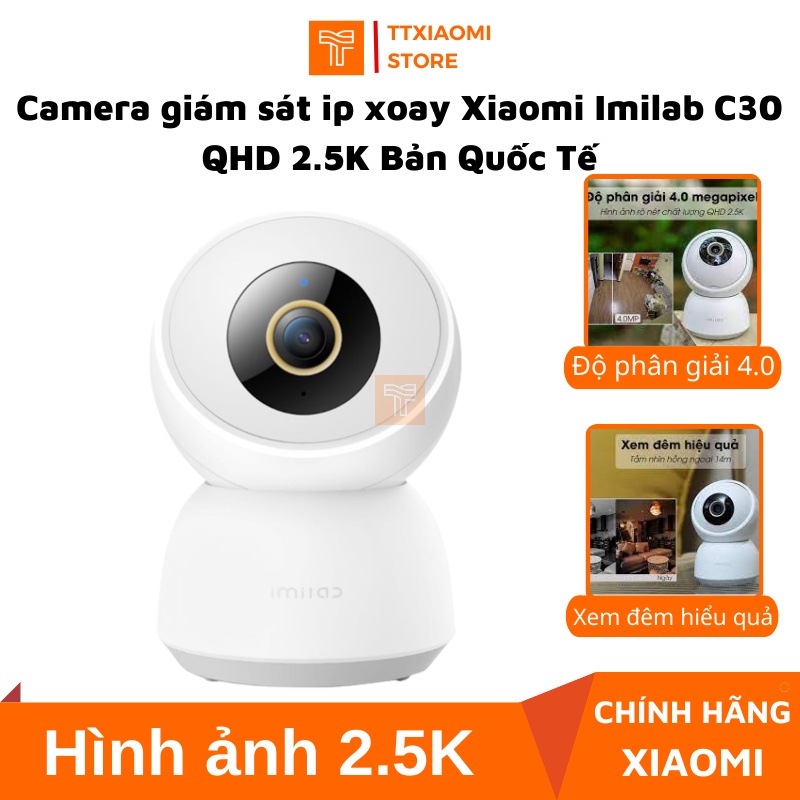 Camera giám sát ip xoay Xiaomi Imilab C30 QHD 2.5K Bản Quốc Tế - khả năng nhìn đêm tốt