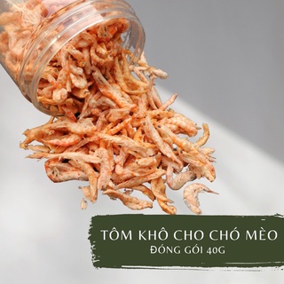 TÔM KHÔ CHO CHÓ MÈO HAMSTER SÓC RÙA CÁ GÓI 40g