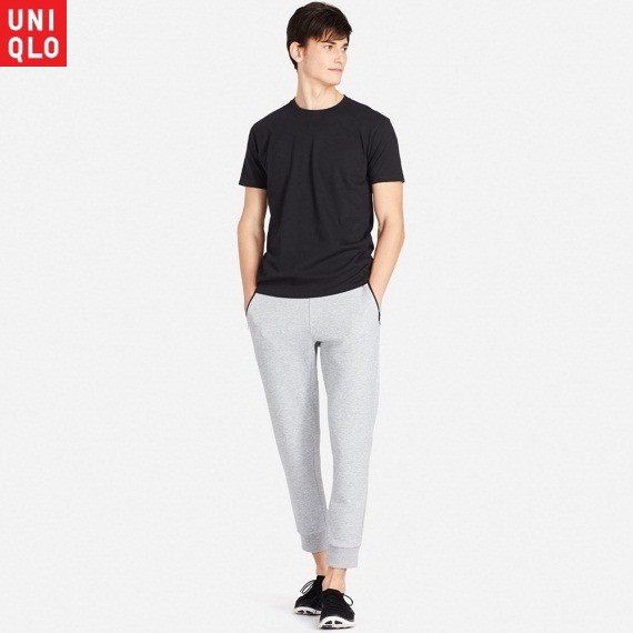 Áo thun nam Uniqlo 100% Supima cotton - cổ tròn cộc tay (Black or White)