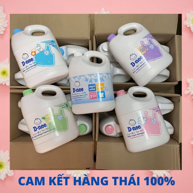 Nước giặt Dnee 3000ml - Giặt xả quần áo cho trẻ sơ sinh