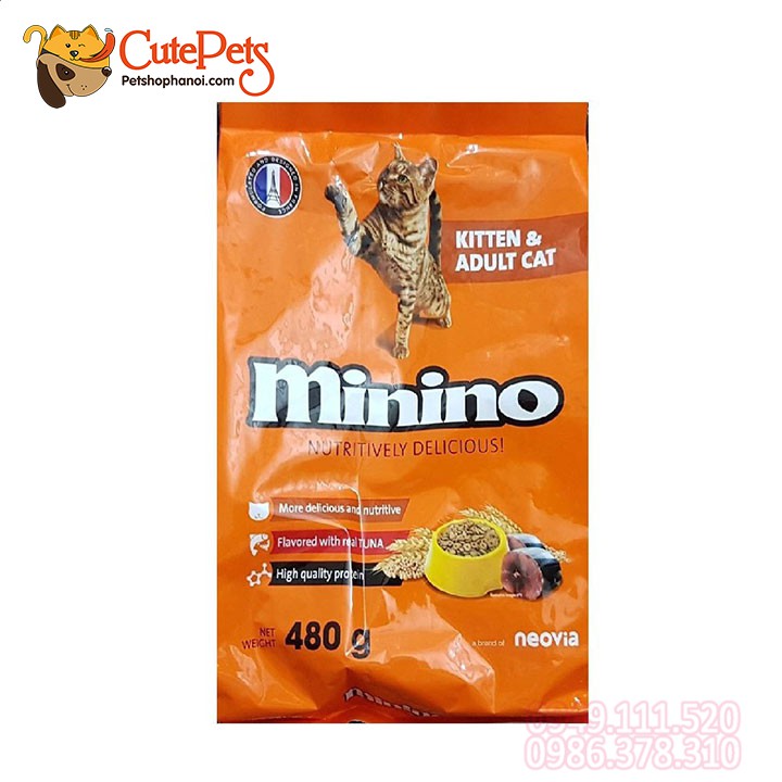 Thức ăn cho mèo MININO tải 15kg Vị cá Ngừ Dành cho mèo mọi lứa tuổi - Siêu thị thú cưng