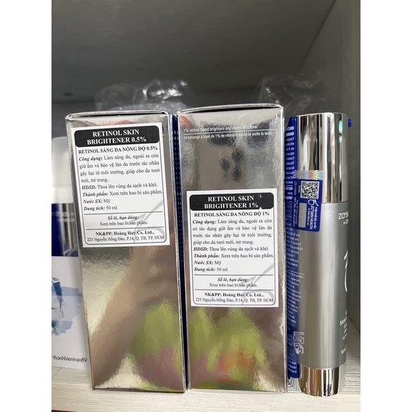 Kem ngăn ngừa lão hóa ⚡ kem dưỡng trắng và tái tạo da 0.5%, 1.0% Retinol Skin Brightener Zo Skin Health
