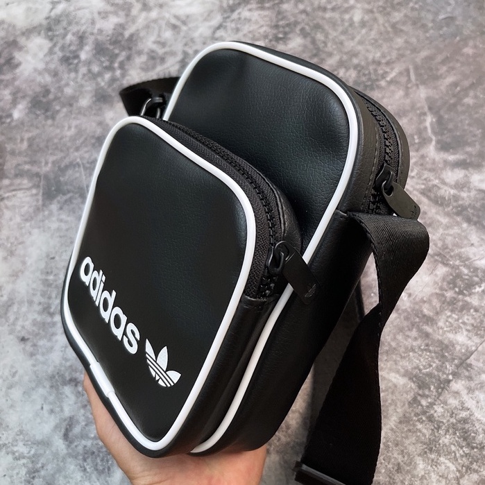 Túi đeo chéo nam nữ ADIDAS Black Unisex, chất liệu vải polyester chống thấm nước [tad00034]