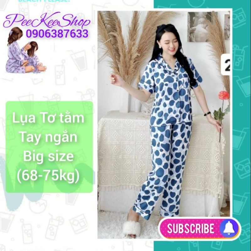 Bộ Lụa tơ cao cấp đồ bộ pyjama mặc nhà