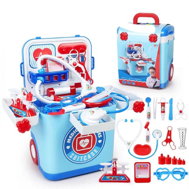 Xa het hang - Đồ chơi vali bán kem kẹo ngọt, nấu ăn , bác sĩ , kĩ sư