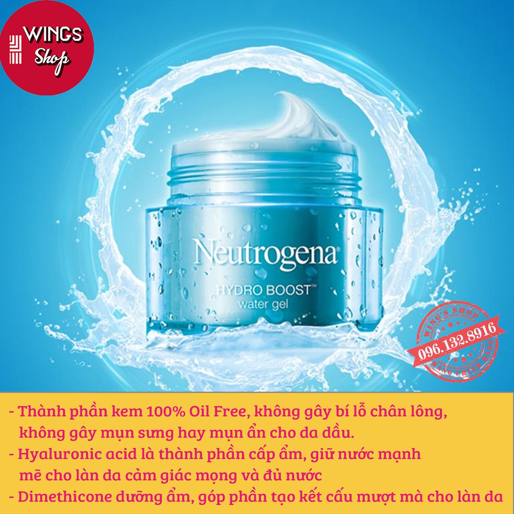 Kem Dưỡng Ẩm Neutrogena Cấp Nước, Trắng Da Hydro Boost Water Gel